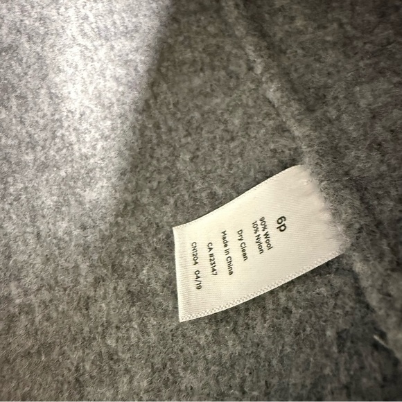 Talbots Petite Double-Face Wool Jacket Black & Gray Size 6P - Picture 4 of 6